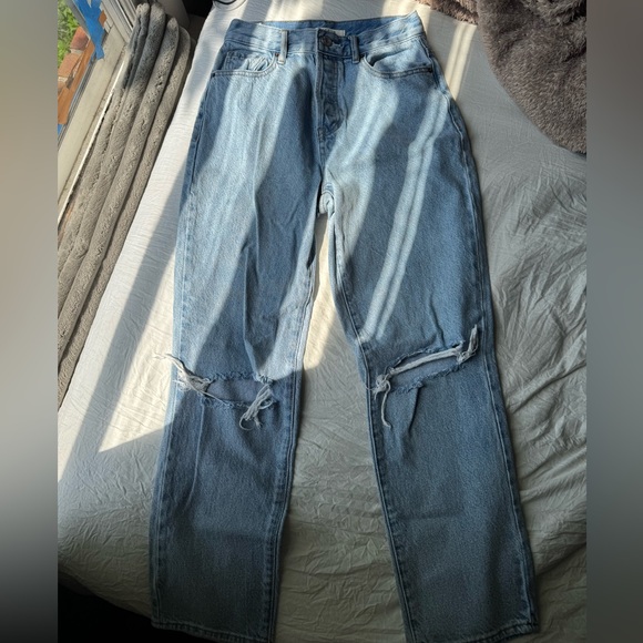 Pacsun high rise straight leg jeans, size 24 - Picture 5 of 5